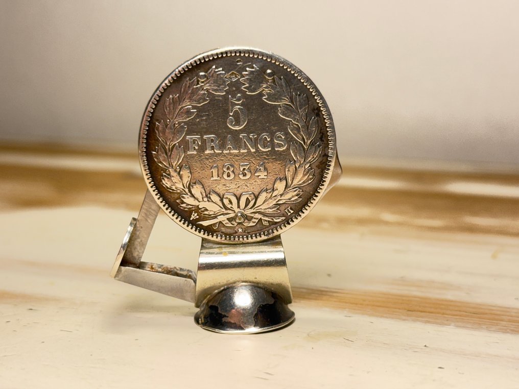 France. Louis Philippe I. 5 Francs 1834-H. Eloi Pernet multitool  (No reserve price) #1.0