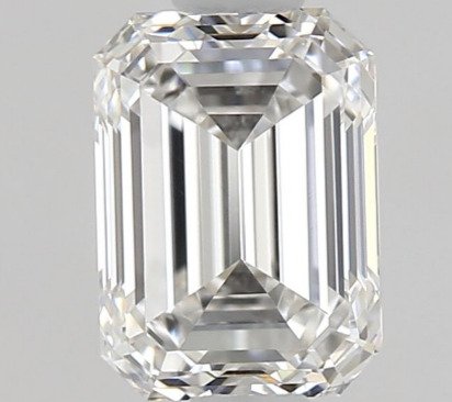 1 pcs 钻石 (天然) - 0.84 ct - 祖母绿 - F - VVS1 极轻微内含一级 - 美国宝石研究院(GIA) #1.0