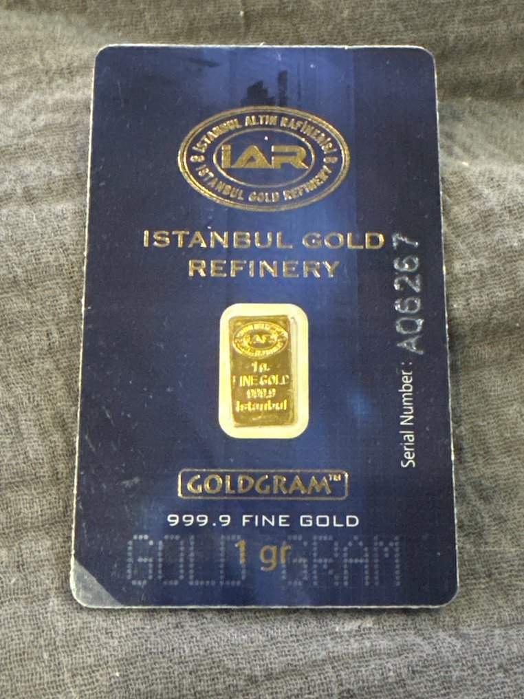1 grama - Ouro - Istanbul Gold Refinery (Sem preço de reserva) #1.0
