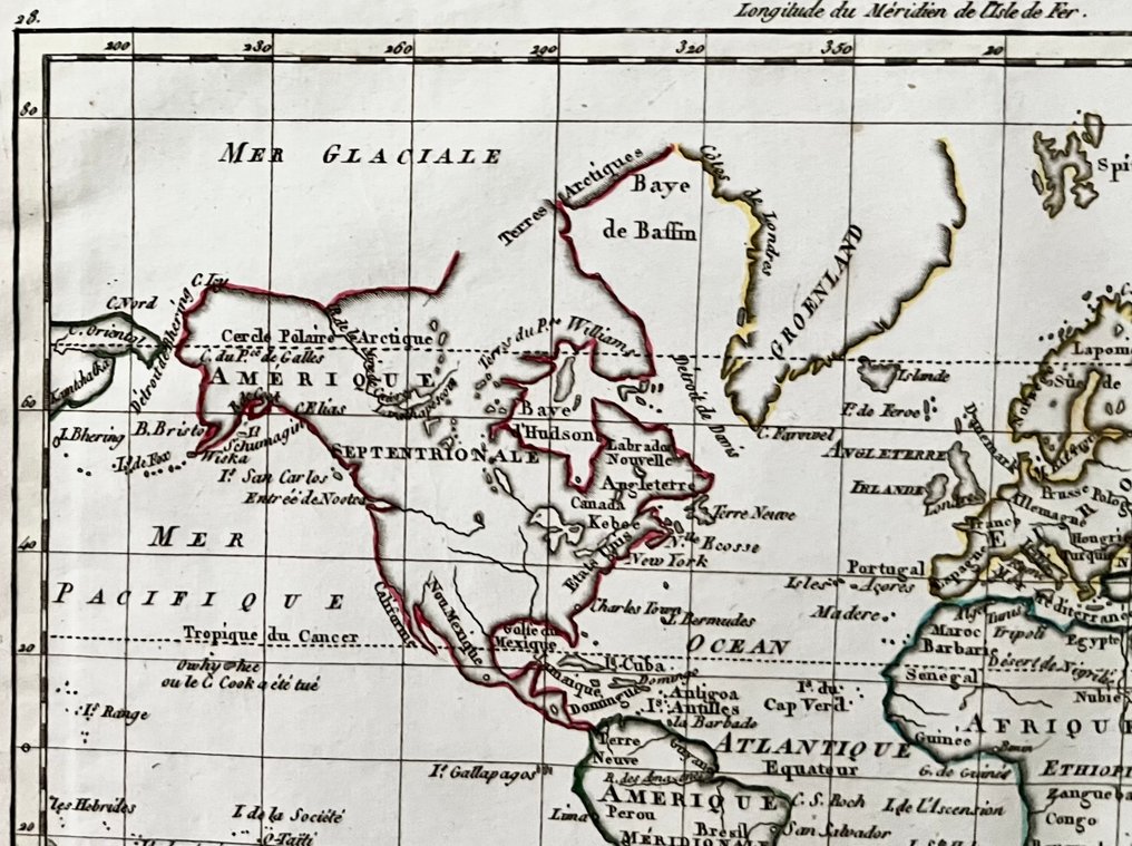 Wereld - World; A. Blondeau / H. Langlois - Mappe-Monde Réduite - 1801-1820 #2.1