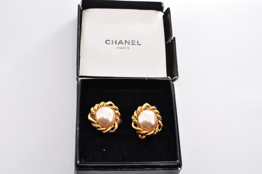 Chanel - Aranyozott - Drop fülbevaló #1.0