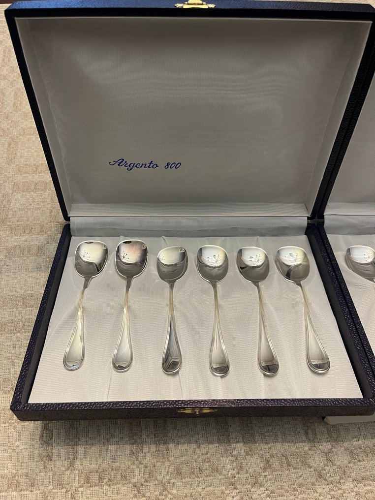Set tacâmuri (12) - .800 argint - Serviciu de lingurițe #4.3