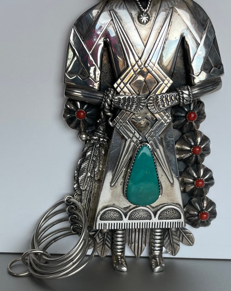 H. Boyd Navajo bolo sterling - Hopi - U.S. #4.3