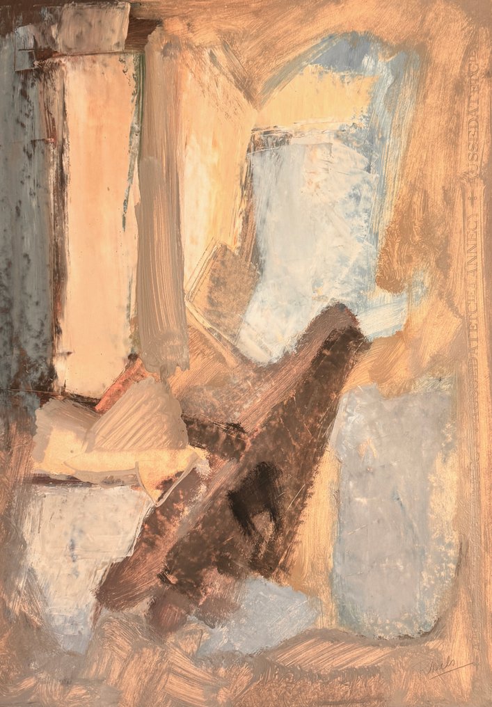 René Mels ( 1909-1977 ) - Composition abstraite circa 1958 #4.3