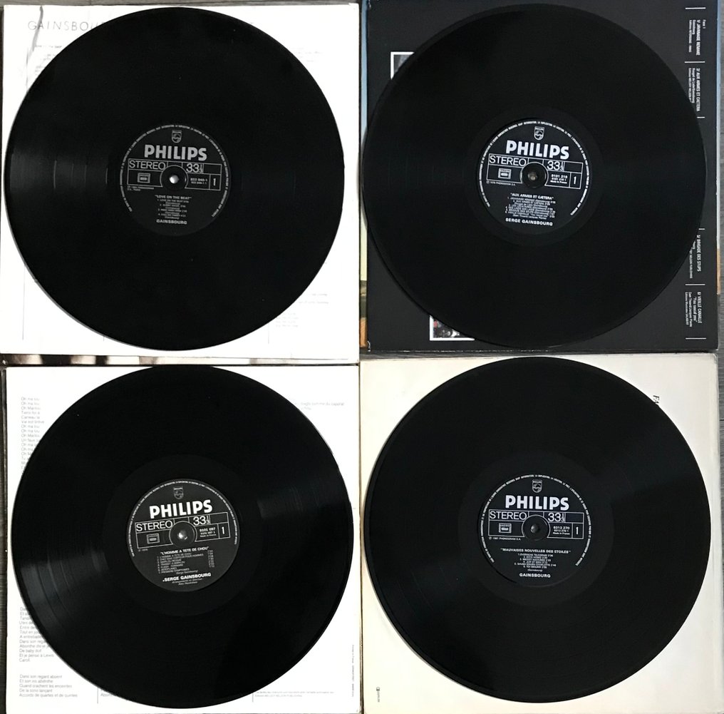 Serge Gainsbourg - 4 x albums - Multiple titles - LP Albums (multiple items) - 1st Pressing - 1976 #3.2