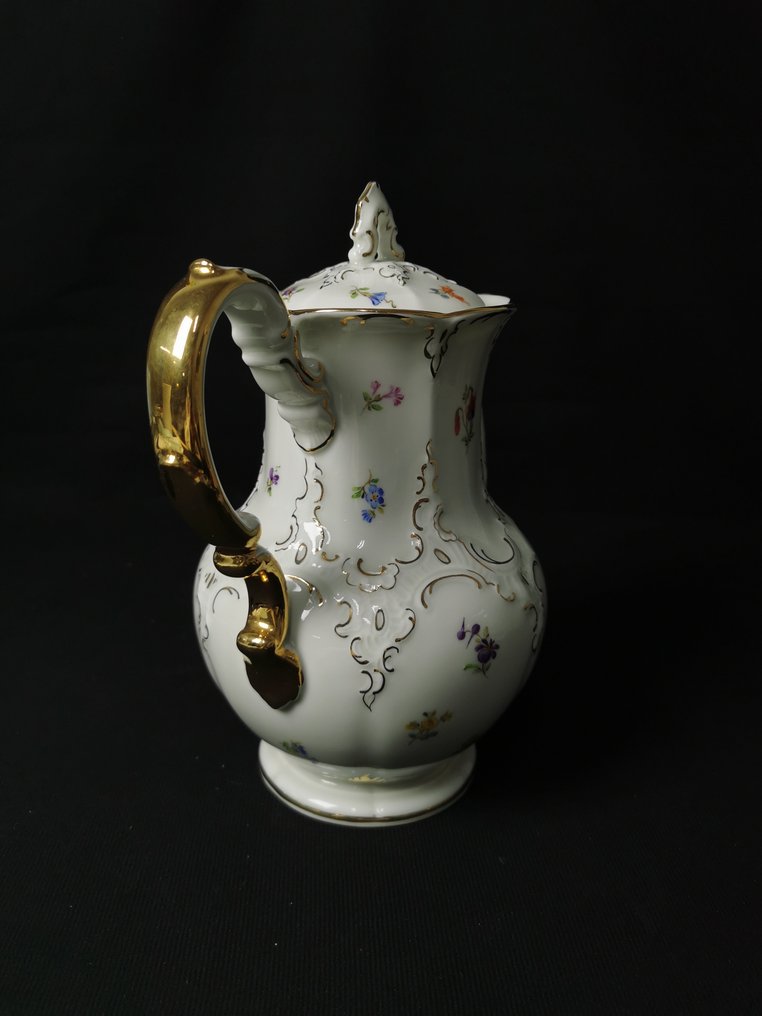Meissen - B FORM con Fiori sparsi - H.25cm - Καφετιέρα - Πορσελάνη #2.1