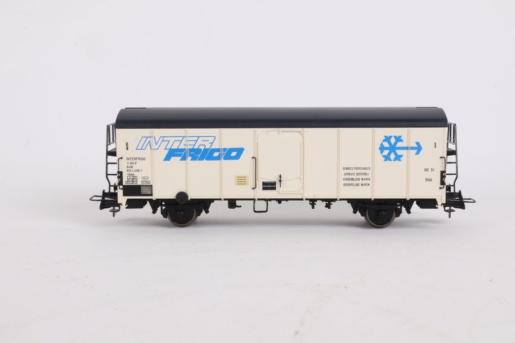 Brawa H0 - 2043 - Σετ τρένου μοντελισμού μεταφοράς εμπορευμάτων (1) - Interfrigo σετ ψυγείων, περίοδος IV: 3-τμ. - NS #3.2