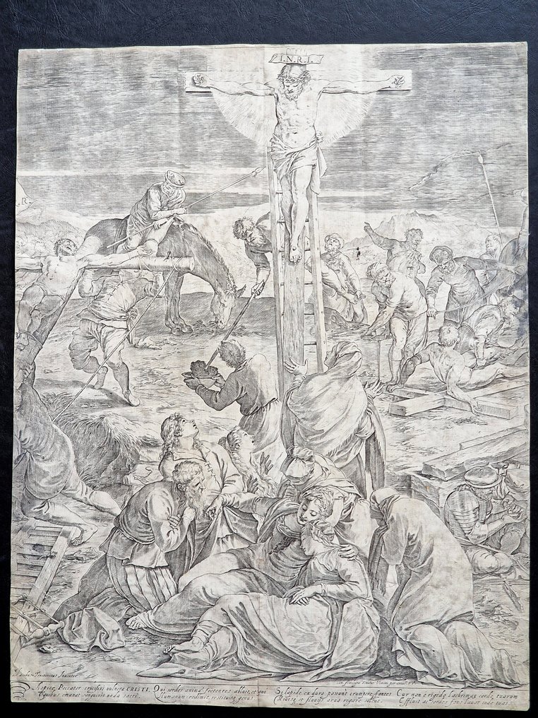 Agostino Carracci (1557-1602), after Tintoretto - The Crucifixion #1.0