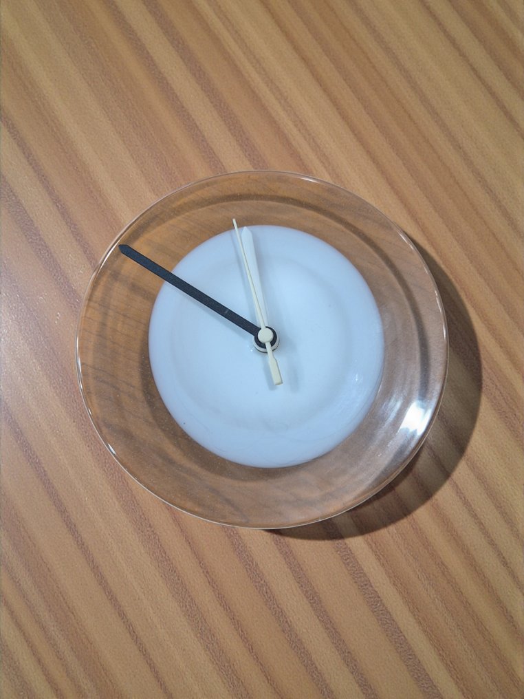 Orologio da parete - Tommasi Murano -  Moderno - Vetro di Murano - 2024 - Bianco/trasparente #3.2