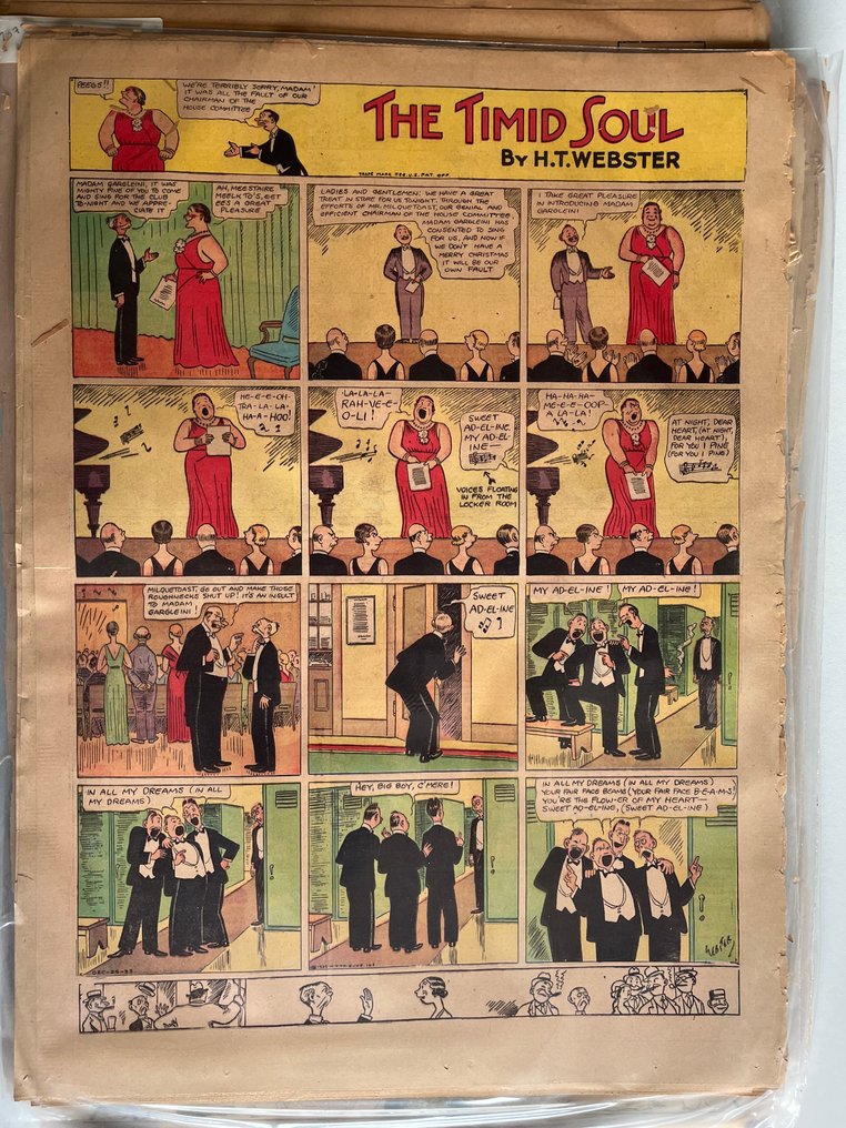The Shenanigan Kids - The Timid Soul (=Piet Fluwijn-Marc Sleen) and others - 50 Newspaper pages & strips - 1919/1936 #2.1