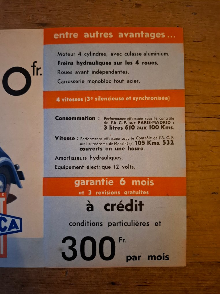 Brochure - Simca - (FIAT) Cinq #4.3