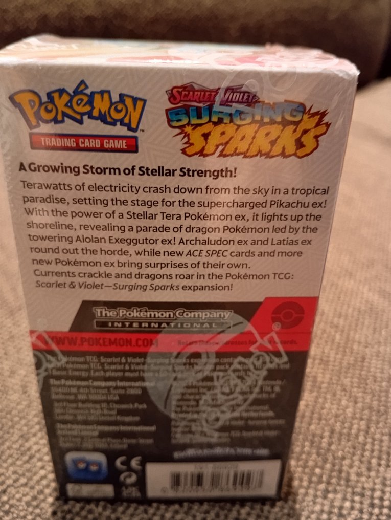 Pokémon - 1 Box - Surging Sparks Booster Box - 18 packs - Scarlet & Violet - Surging Sparks #3.2