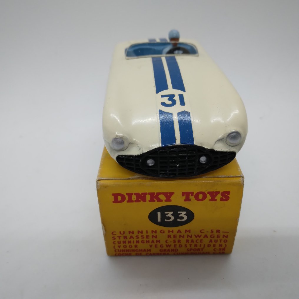 Dinky Toys 1:48 - Modell racerbil - Dinky Toys 133 Cunningham C-5R Road Racer, Boxed - Sjeldent blått interiør #2.1