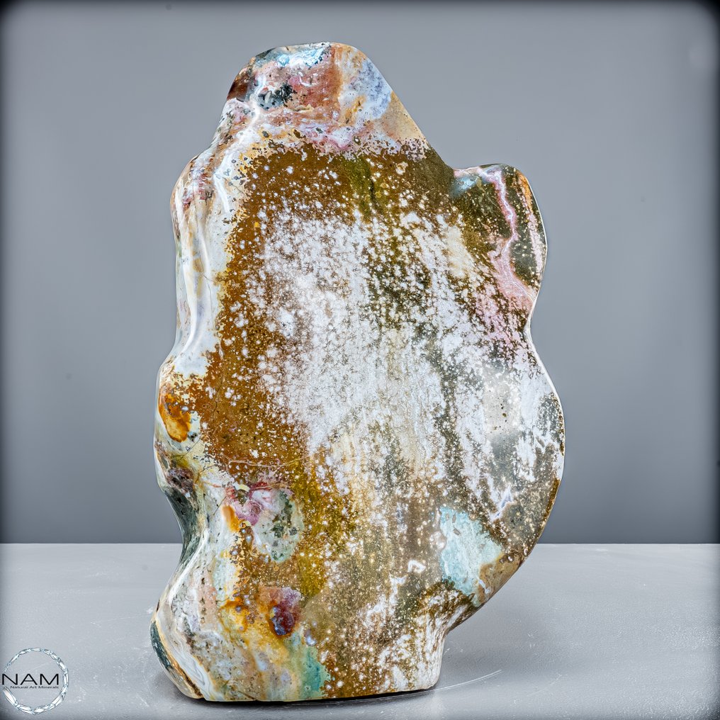 Unique Ocean Jasper freeform 9 kg of nature artwork full of color and structure.- 9020.67 g #2.1