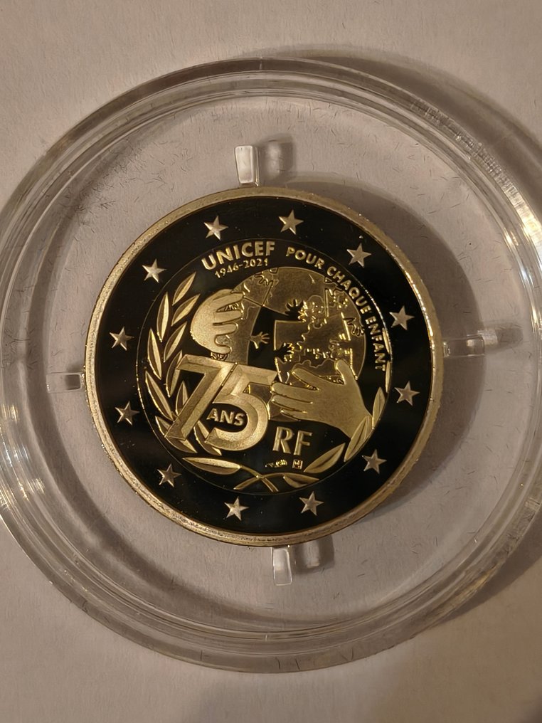 法国. 2 Euro 2021 / UNICEF proof  (没有保留价) #4.3