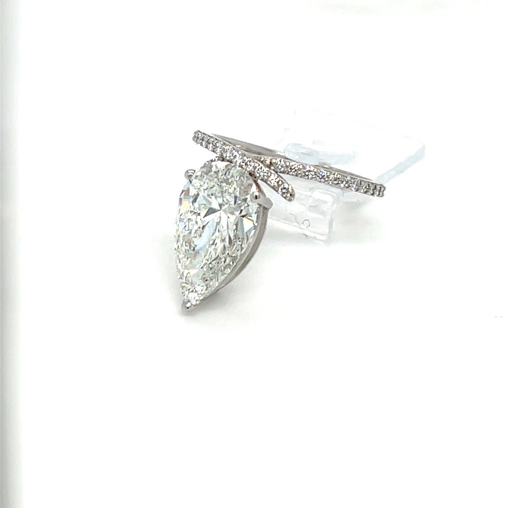 没有保留价 - 戒指 - 14K包金 白金 - 10.51ct. tw. 钻石 (实验室培育) - 钻石 #4.3