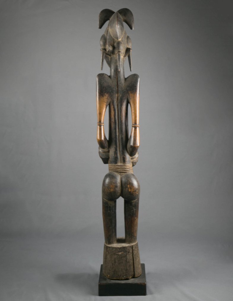 Πολύ μεγάλος ρυθμικός παλμογράφος 'Deble', 109 εκ. - Senufo - Ακτή Ελεφαντοστού  (χωρίς τιμή ασφαλείας) #3.2