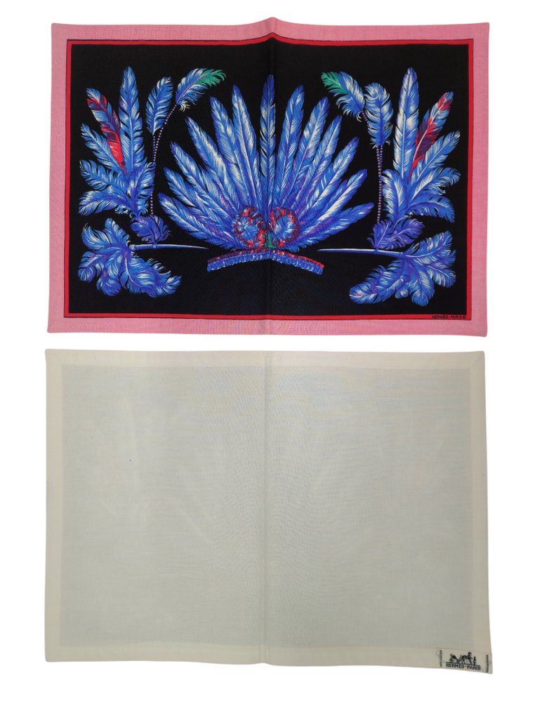 Hermès - Set mit 2 Platzsets - Tischtuch  - 32 cm - 45.5 cm #3.2