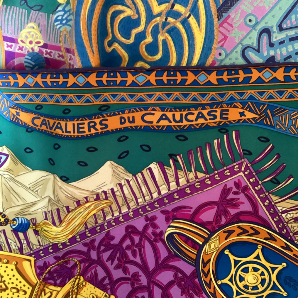 Hermès - Cavaliers du Caucase - Écharpe #1.0