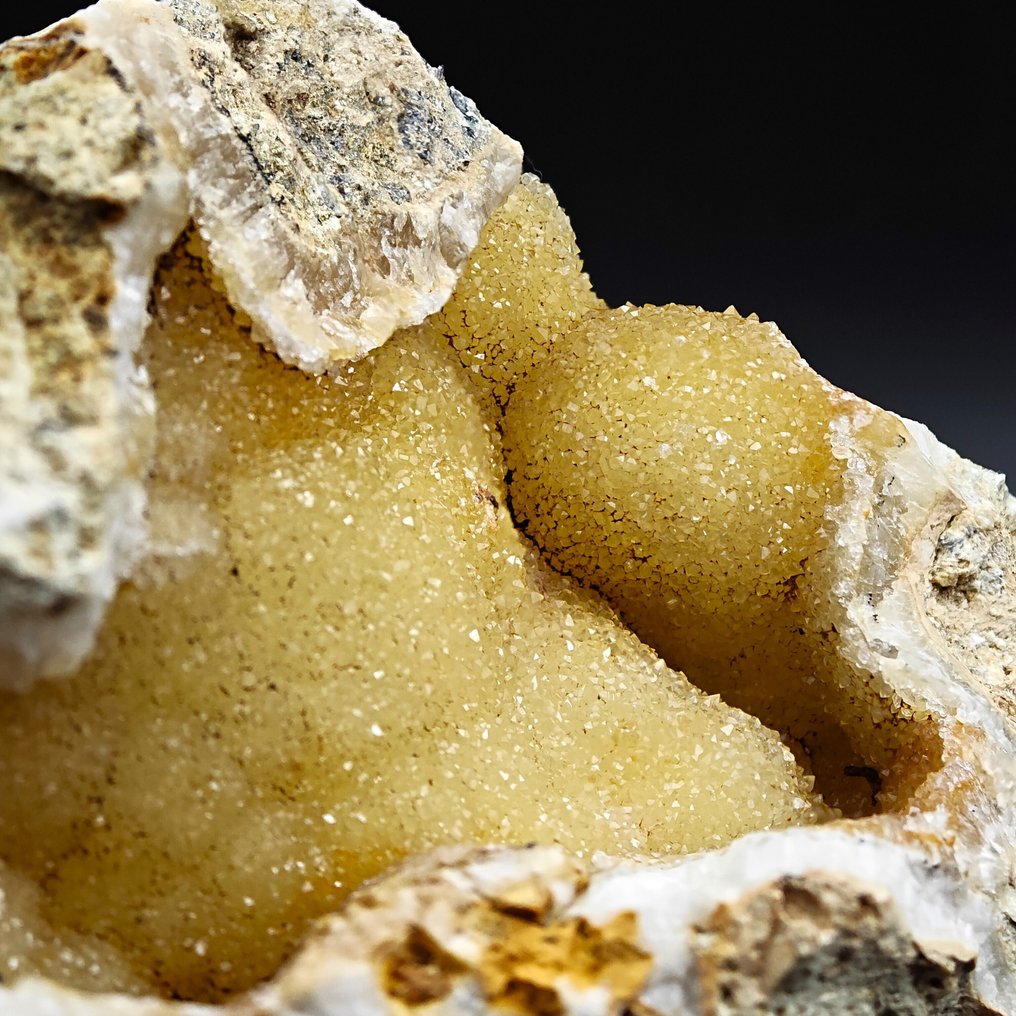 黄玉地质,意大利 晶洞 - 高度: 132 mm - 闊度: 80 mm- 679 g #1.0