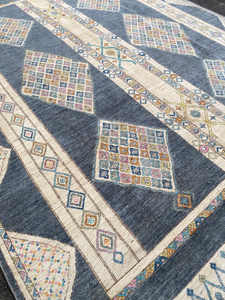 Δημιουργικό έργο Ikat χαλί - αχρησιμοποίητο - Χαλί - 358 cm - 270 cm #1.0