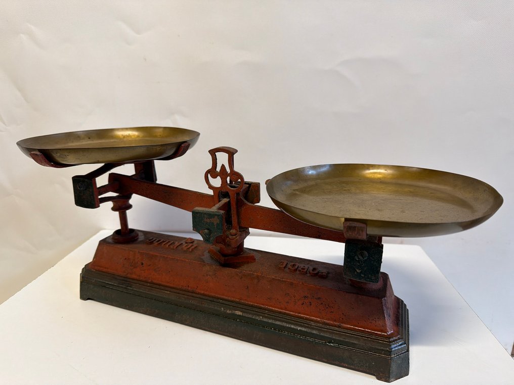 Cântar sau balanță -  Forța 10 kilograme - Alamă aurit, Topit - Balanță pentru alimente #1.0