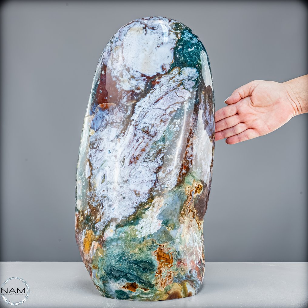 Φυσικό Ocean-Jasper σε ελεύθερο σχήμα – Φυσική τέχνη στην ομορφότερη μορφή της. Ελεύθερη μορφή- 27682.72 g #1.0