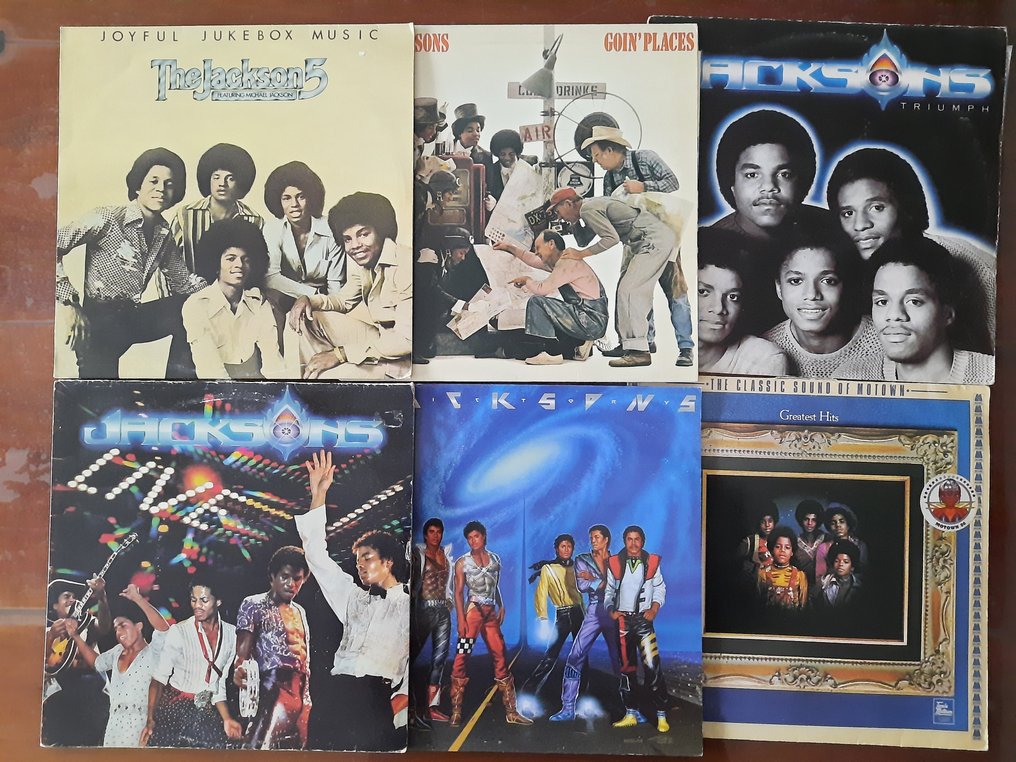 Jackson 5 & Related - 6 x Album including 1 x double album - Multiple titles - LP Albums (multiple items) - 1st Pressing, Repress, Various pressings (see description) - 1996 #1.0
