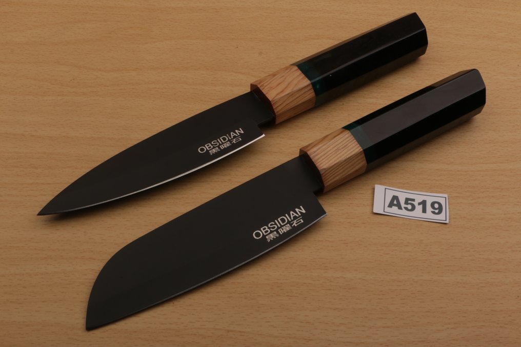 Obsidian - Μαχαίρι κουζίνας - Kitchen knife set - Παρουσίαση της σειράς Obsidian Custom Made Range Chef Knives Traditional Craft - Εξειδικευμένο Χάλυβα - Γαλλία #1.0