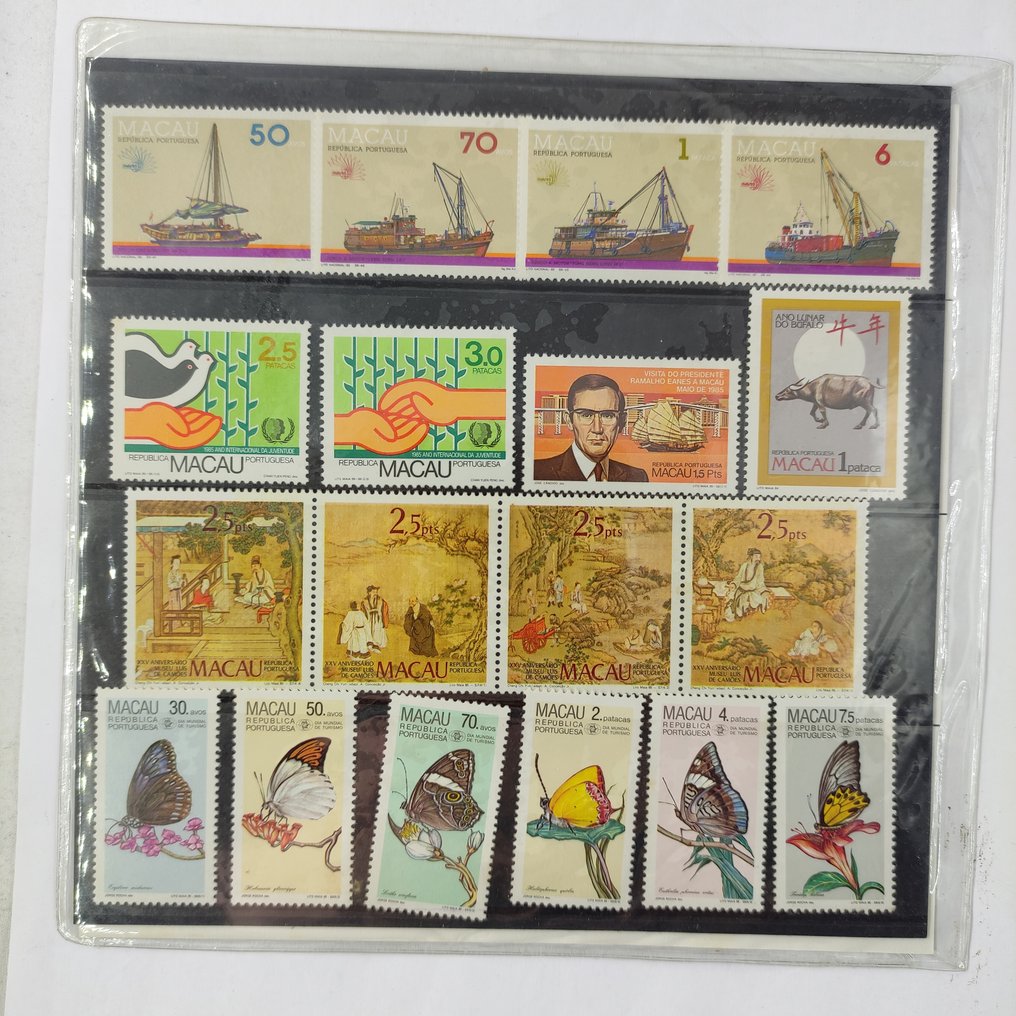 Macao 1985/1987 - Collezione di francobolli da Macao MNH (3 pacchetti sigillati) - 1985/1986/1987 #2.1