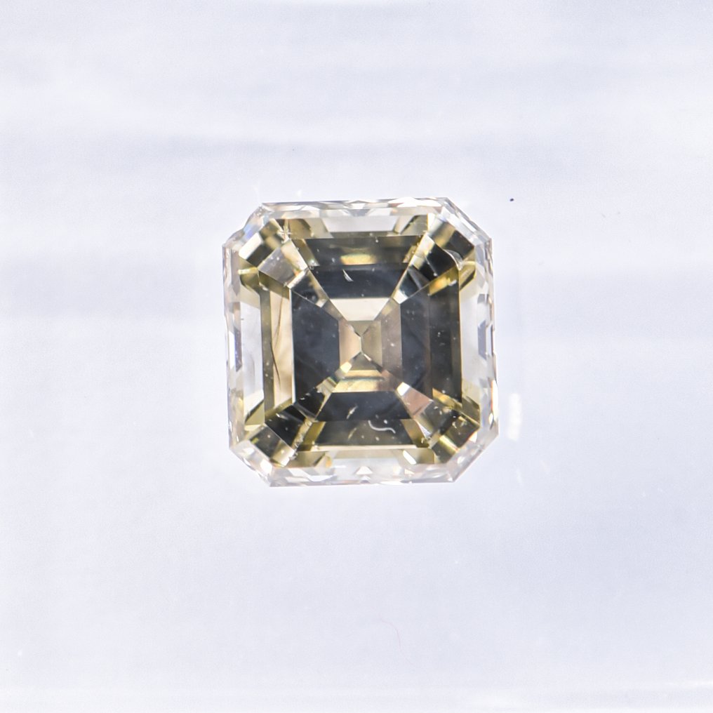沒有保留價 - 1 pcs 鑽石  (天然彩色)  - 1.06 ct - 祖母綠形 - Fancy deep 淡灰色, 淡褐色 黃色 - SI1 - 國際寶石學院（International Gemological Institute (IGI)） - VG #2.1