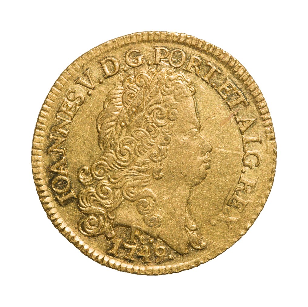 Brasil (koloni). D. João V (1706-1750). Peça (6.400 Reis) 1749 R - Rio de Janeiro - Rara #1.0