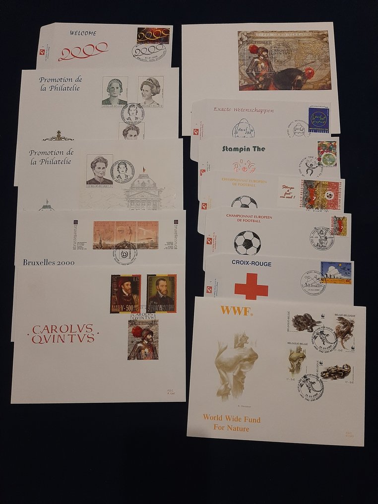 Belgium 2000/2003 - Party first day envelopes for the period 2000-2003 (obp/cob: €850) #1.0
