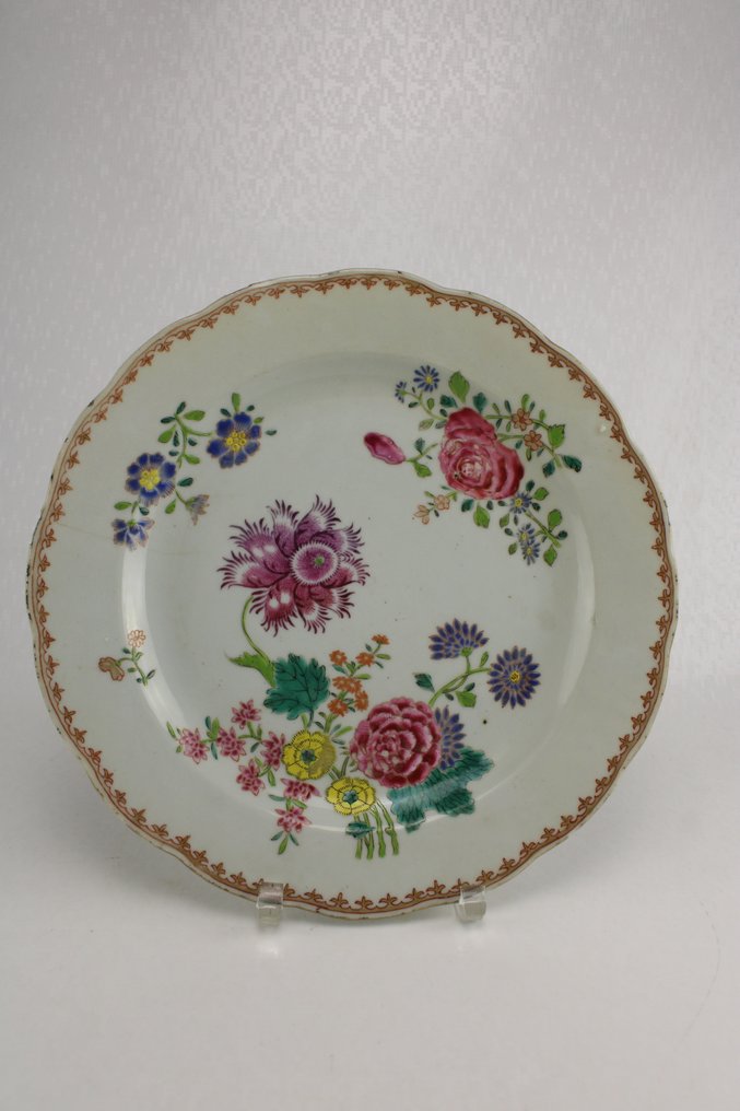 Πιάτο (2) - Πορσελάνη - Qianlong - Ανθοστολισμός #1.0