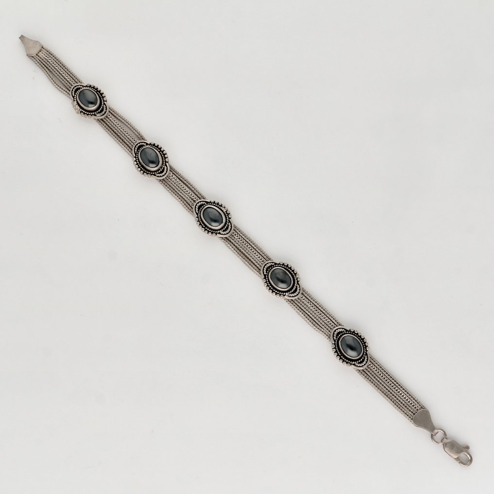 χωρίς τιμή ασφαλείας - Βραχιόλι Ασημί - Αιματοειδές #4.3