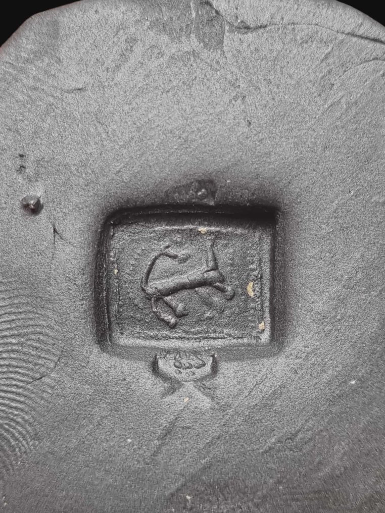 Αρχαία Ρωμαϊκή Ασημί, Πολύ σπάνια φώκια lynx Δαχτυλίδι #3.2