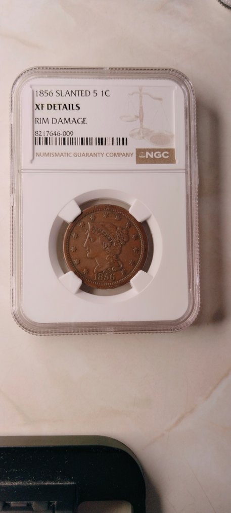 Verenigde Staten. 1 Cent 1856 'Liberty Head' (Zonder minimumprijs) #3.2