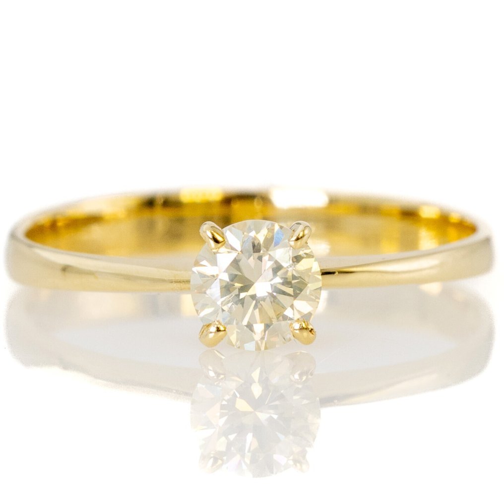 沒有保留價 - 戒指 - 14 克拉 黃金 -  0.48ct. tw. 鉆石 (天然) - GWLab #1.0