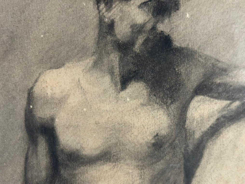 意大利学校 (XIX) - Ritratto di uomo a dorso nudo #4.3