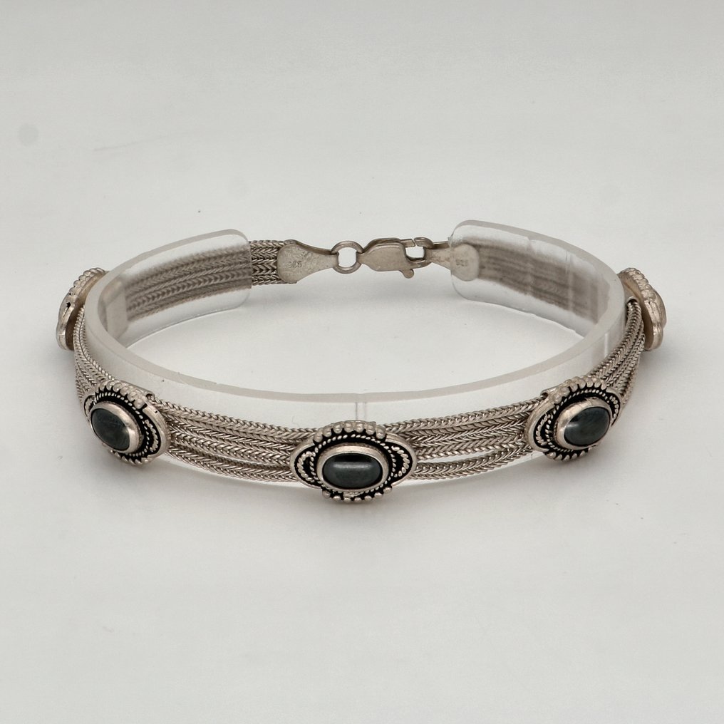 χωρίς τιμή ασφαλείας - Βραχιόλι Ασημί - Αιματοειδές #1.0