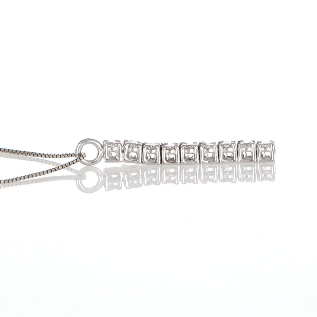 χωρίς τιμή ασφαλείας - Κολιέ με μενταγιόν - 18 καράτια Λευκός χρυσός Διαμάντι (Φυσικό) #3.2