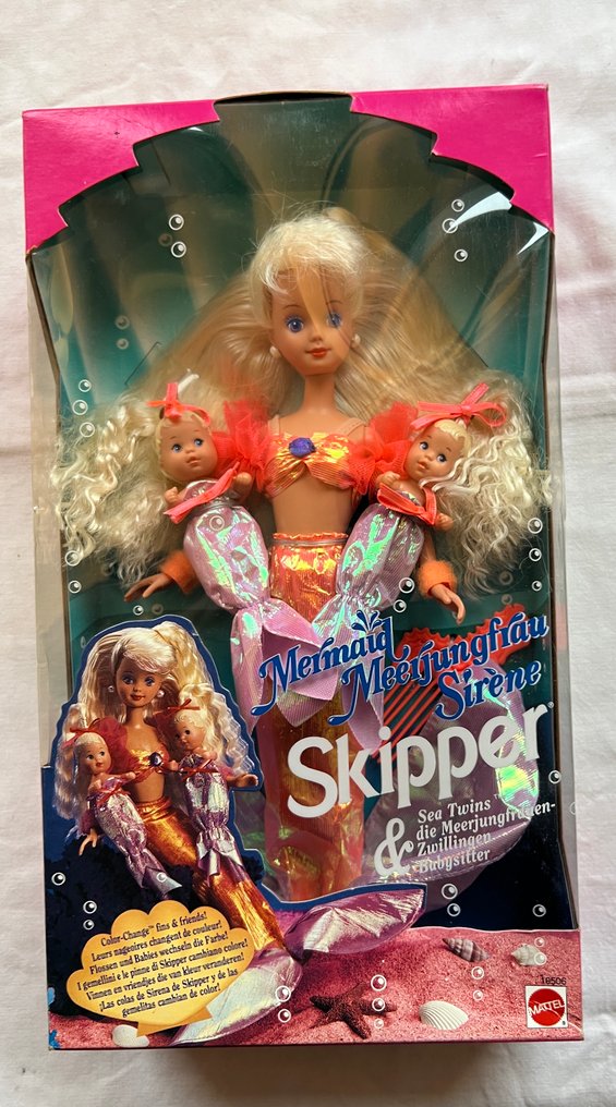 Mattel - Statuetta - Skipper Zeemeermin met tweelingpopjes - Plastica #1.0