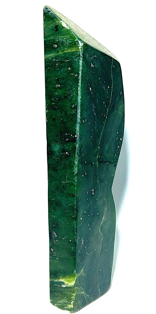 Άγαλμα ελεύθερου σχήματος από νεφρίτη Jade, χωρίς προσφορά. Φυσική πέτρα - Ύψος: 186 mm - Πλάτος: 48 mm- 568 g - (1) #2.1