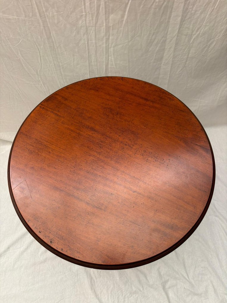 边桌 - 边几配有精细雕刻 - 木 #4.3