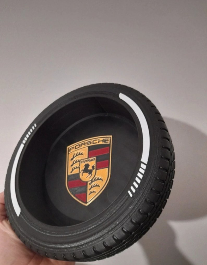 Μοναδικό μπολ κλειδιών με στυλ αγωνιστικού ελαστικού Porsche – διακόσμηση γραφείου αυτοκινήτου - Porsche #1.0