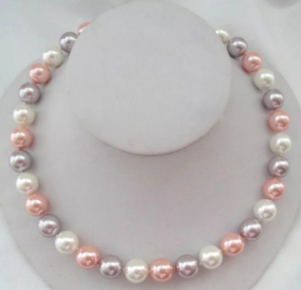 无底价：260.18克拉南海彩色珍珠项链 . - 高度: 10 mm - 宽度: 10 mm- 52.04 g - (1) #3.2