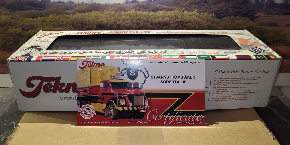 Tekno 1:50 - Modellino di camion - Scania vabis - Tekno Stjarnstroms Scania Vabis Middle East line #1.0