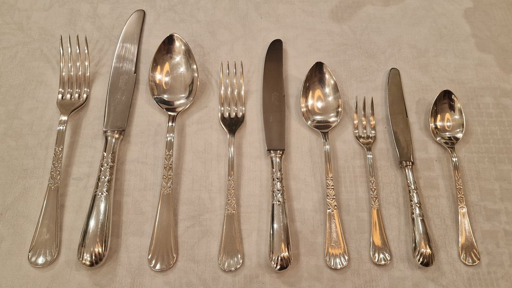 12件餐具套裝 (108) - 鍍銀 #1.0