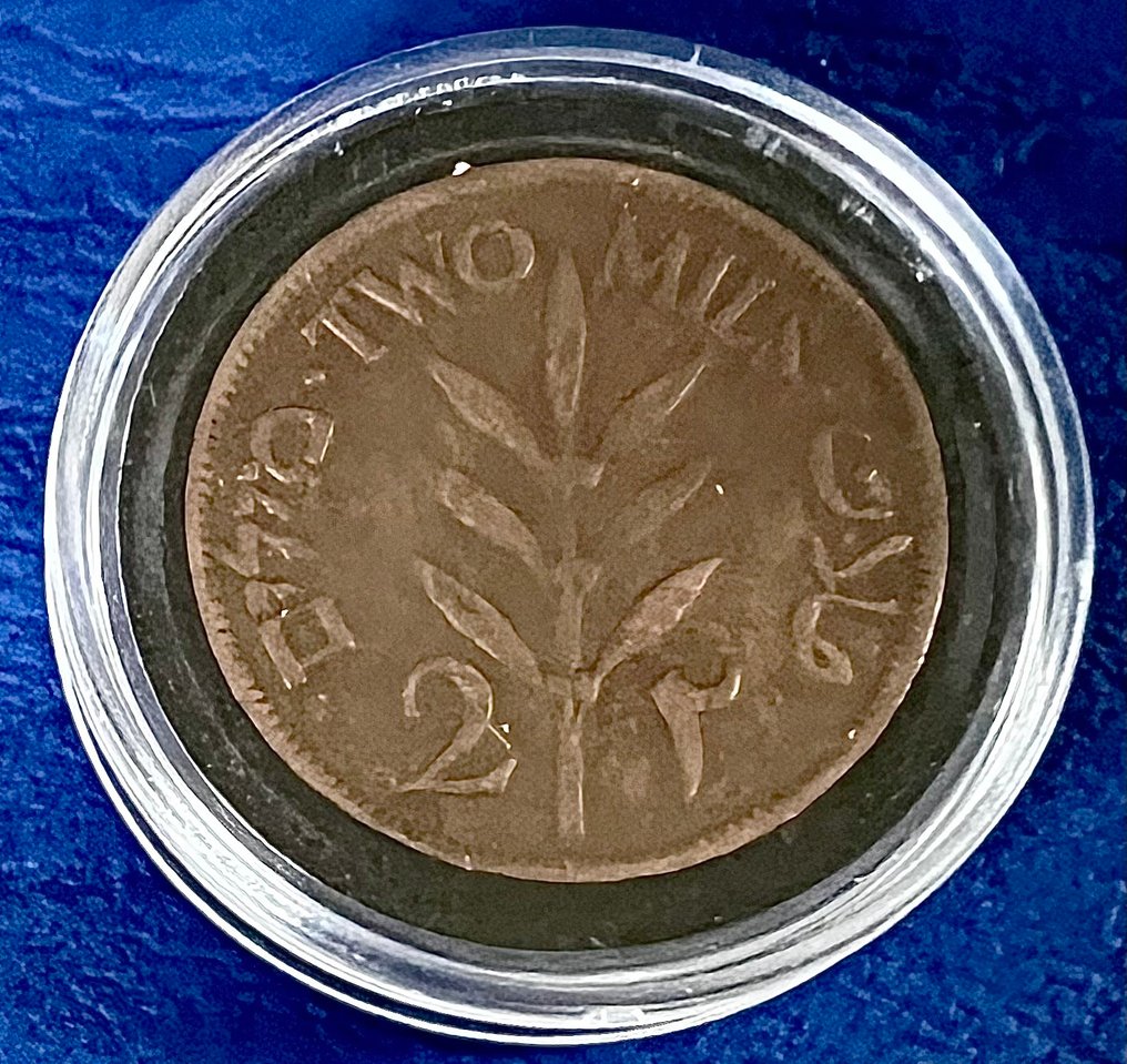Palestine, Australia. 1 Monnaie de 2 Mils 1927 / 2 Monnaies 1 Dollar Royale 2006  (No reserve price) #3.2