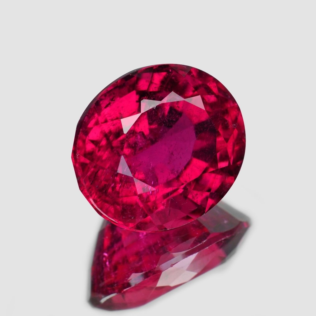 1 pcs Rood Toermalijn - 3.01 ct - nternational Colored Gemstone Association (ICA GemLab) - Rubellite #1.0